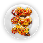 Jacket Potato With Boneless Curry Chicken 