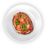 Jacket Potato With Pepper Steak 